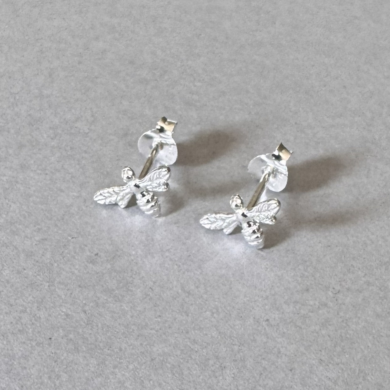 Bee Earrings in sterling silver