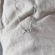 16th Birthday Roman Numeral Necklace