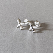 Airplane Earrings in sterling silver
