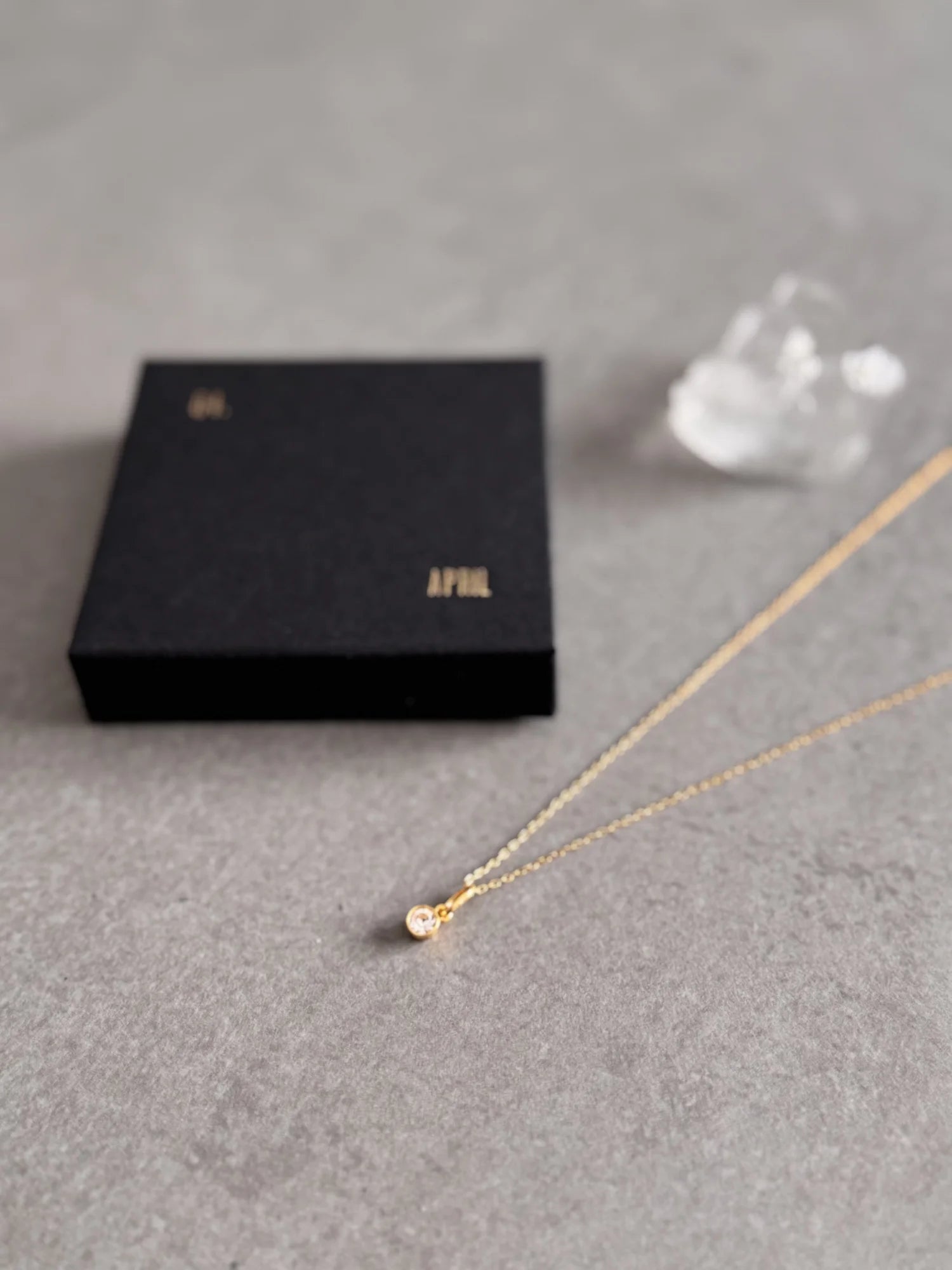 April Birthstone Necklace