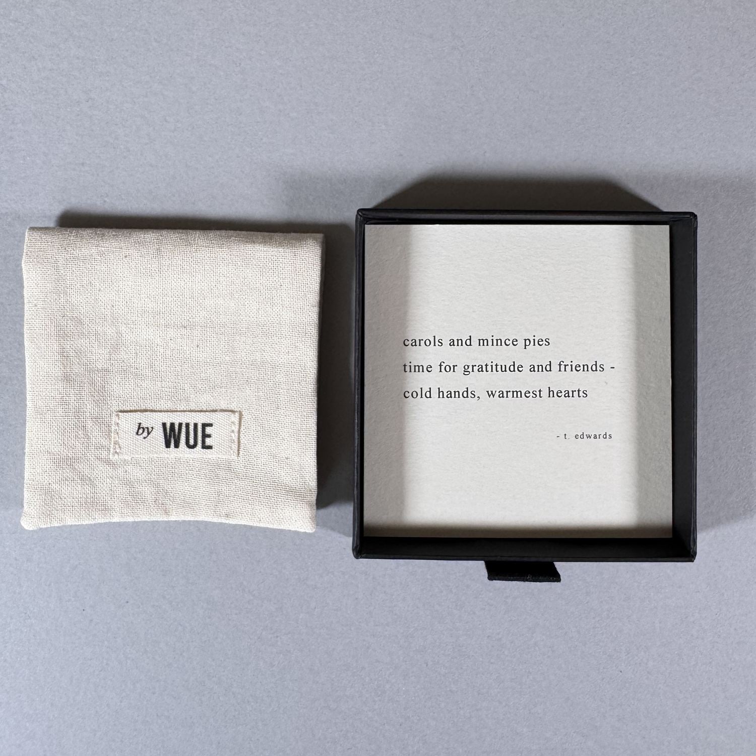 Christmas haiku poem card by By Wue