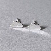 Cloud Earrings in sterling silver