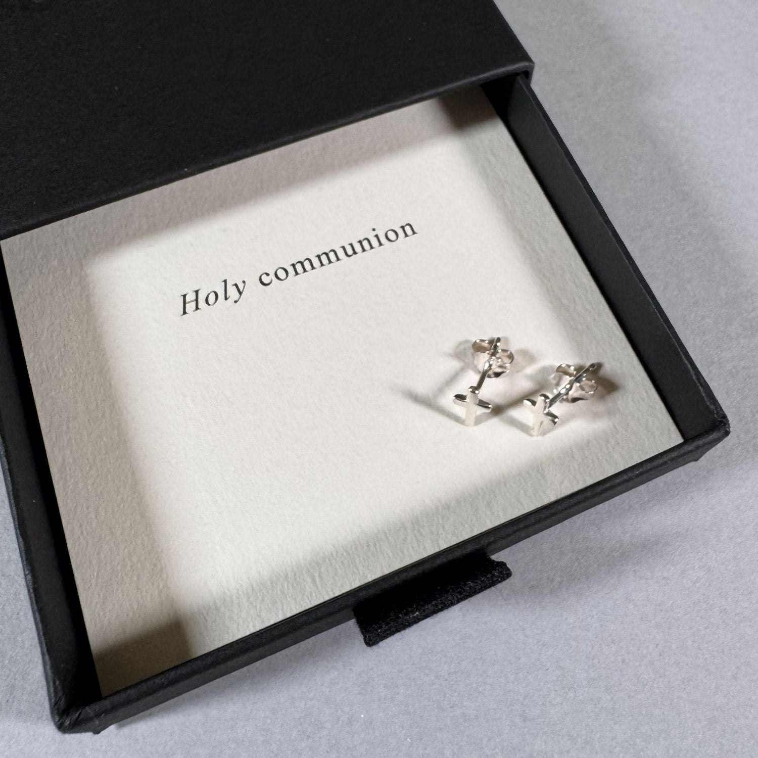 Cross Earrings in a By Wue gift box