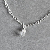 Close up of the crystal charm on a By Wue bracelet