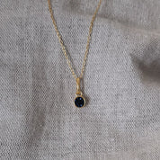 December Birthstone Necklace | Blue Zircon