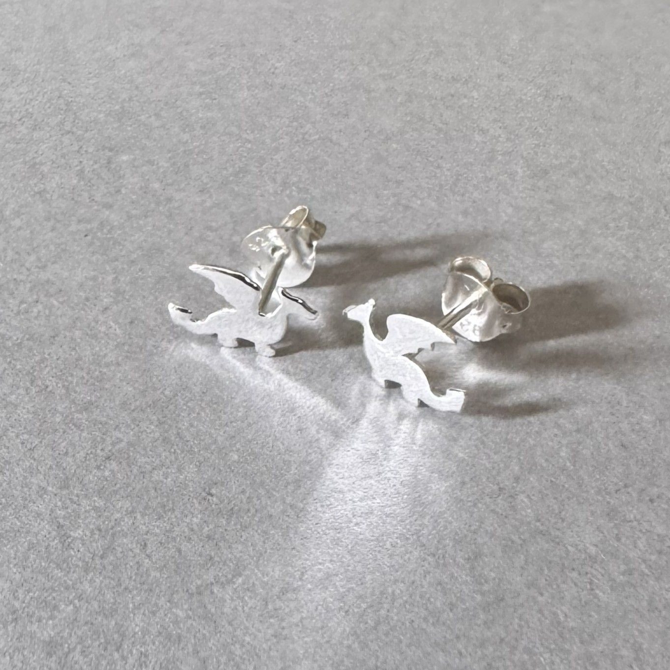 Dragon Earrings in sterling silver