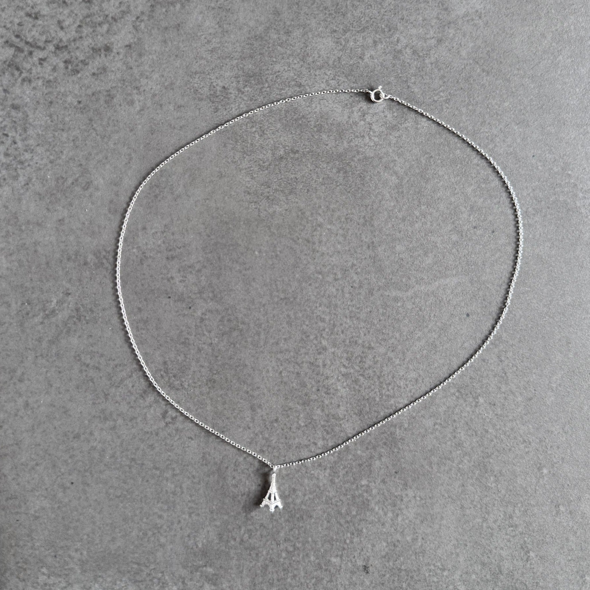 Eiffel Tower Necklace in sterling silver