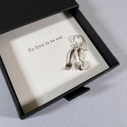 Fork & Spoon Earrings in a By Wue gift box