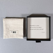 Friendship knot haiku poem card by By Wue