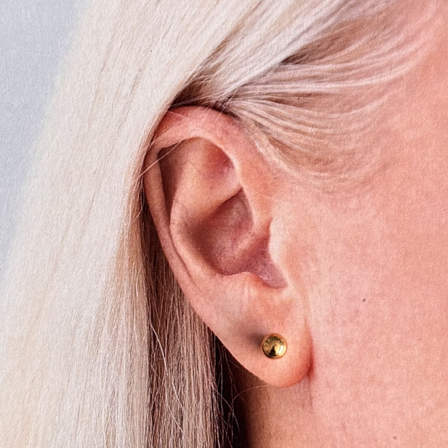 Gold Ball Earrings