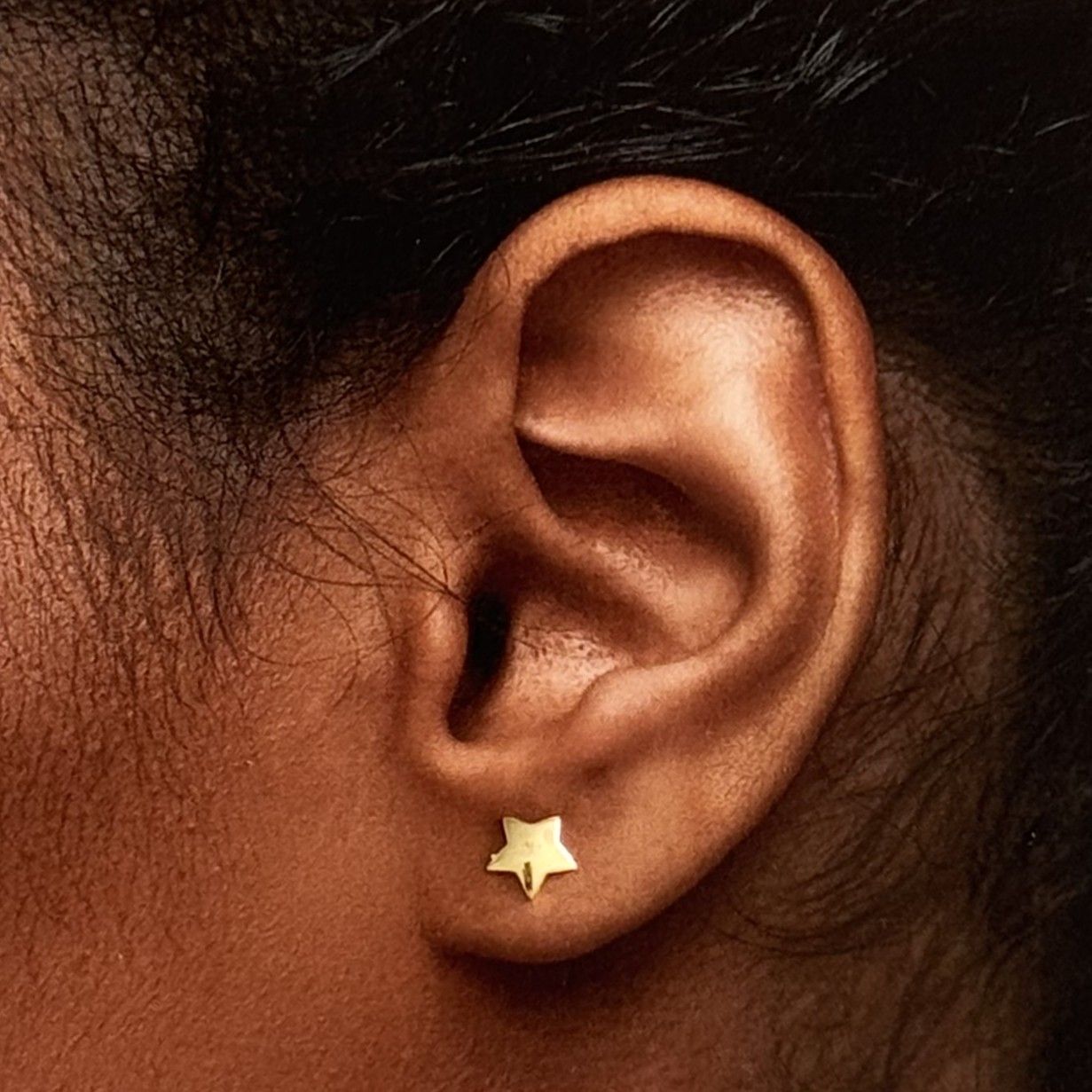 Gold Star Earrings