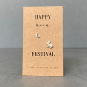 Rabbit And Moon Stud Earrings | Mid Autumn Festival