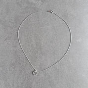 Heart pendant necklace in sterling silver by By Wue