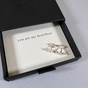 Heartbeat Earrings in a By Wue gift box