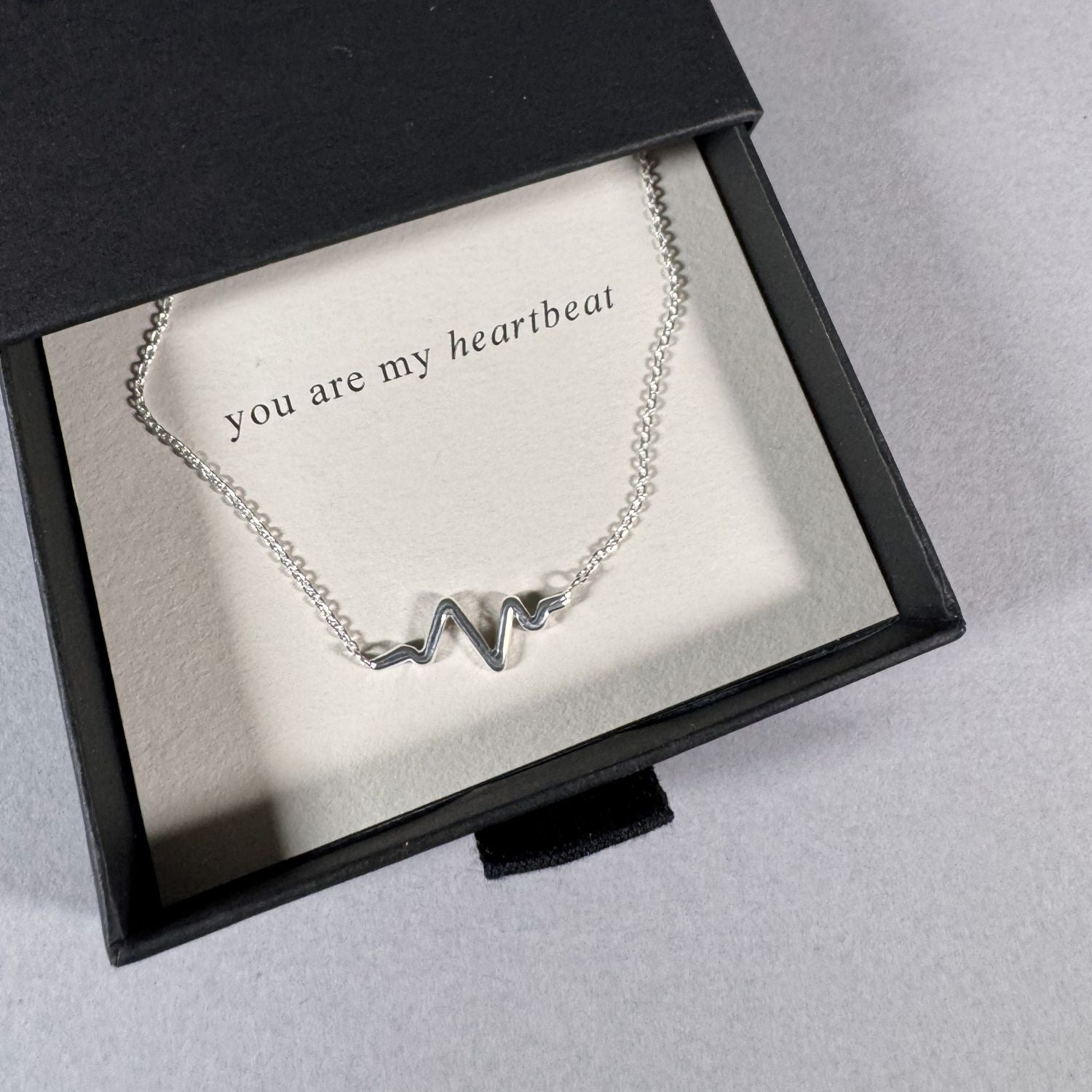 Heartbeat Necklace in a By Wue gift box