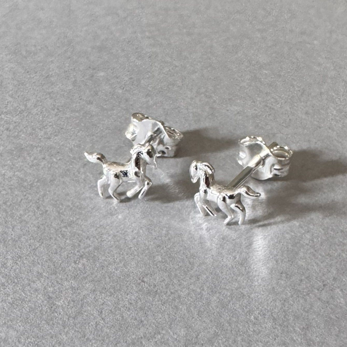 Horse Earrings in sterling silver
