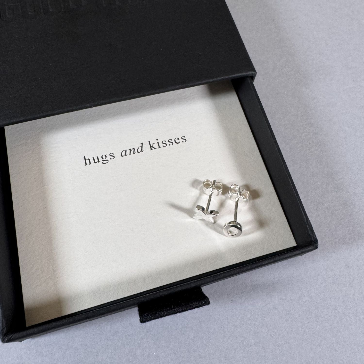 XO Earrings in a By Wue gift box