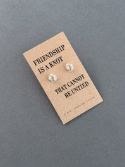 Sterling Silver Friendship Knot Earrings