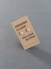 Sterling Silver Friendship Knot Earrings