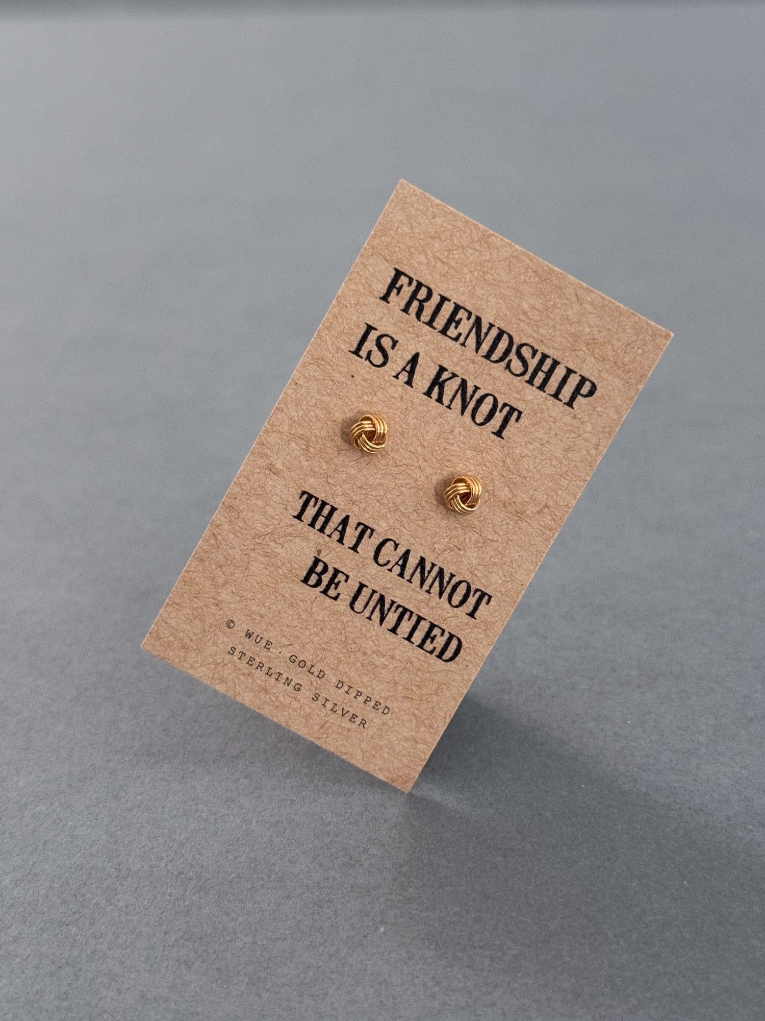 Sterling Silver Friendship Knot Earrings