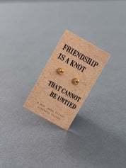 Sterling Silver Friendship Knot Earrings