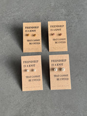 Sterling Silver Friendship Knot Earrings