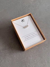 40th Birthday Sterling Silver Necklace
