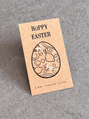 Hoppy Easter Bunny Earrings | Sterling Silver