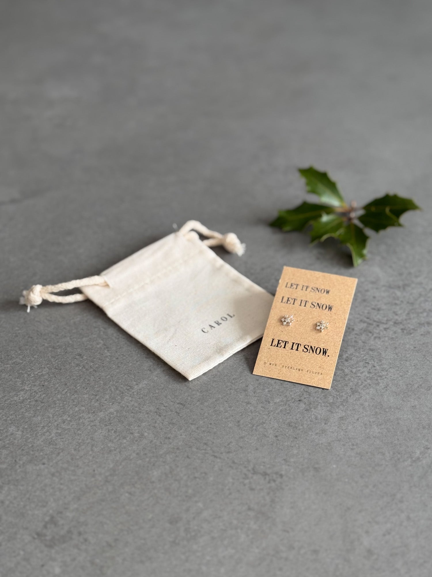 Classic Let It Snow - Snowflake Earrings