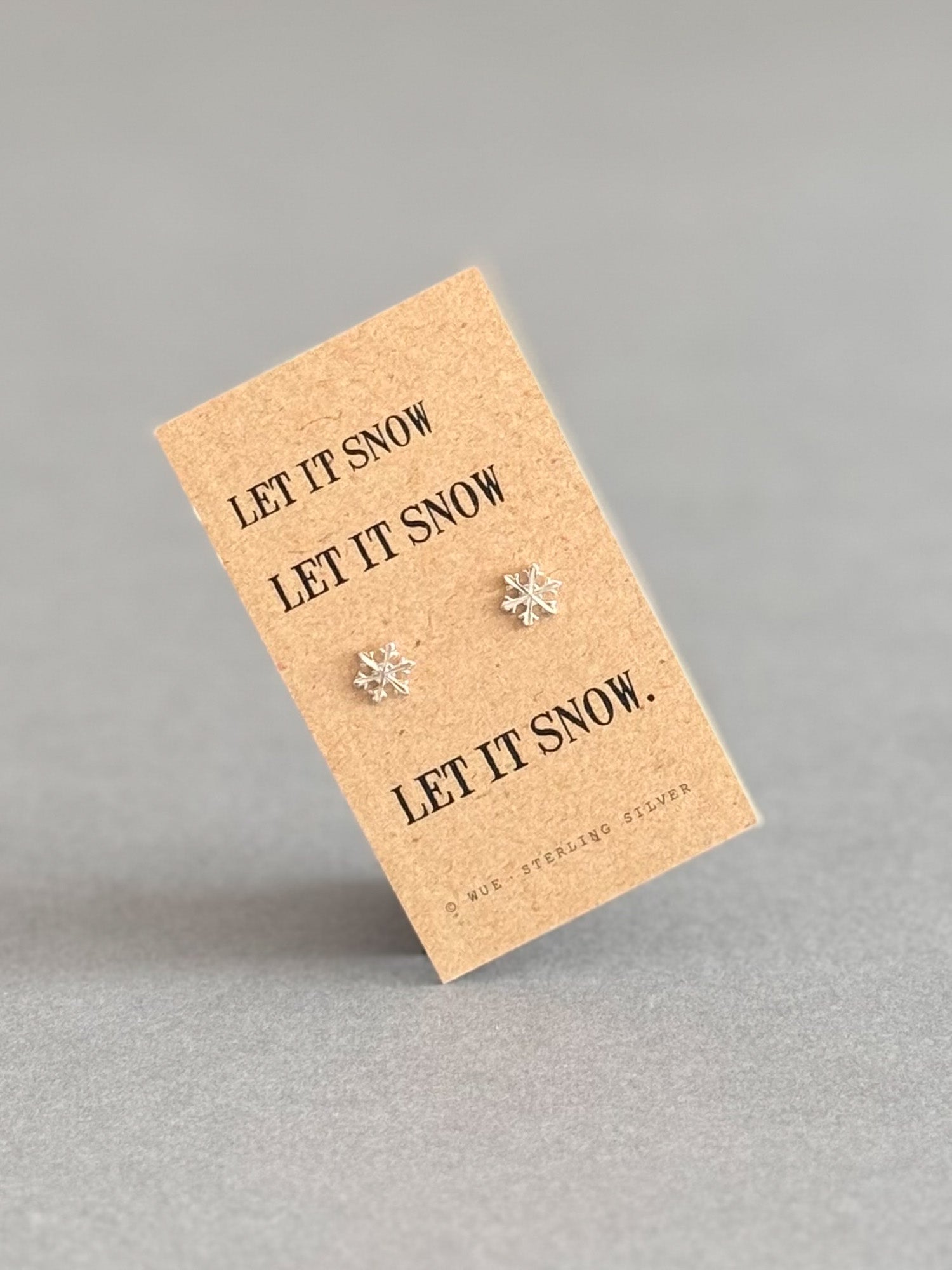 Classic Let It Snow - Snowflake Earrings