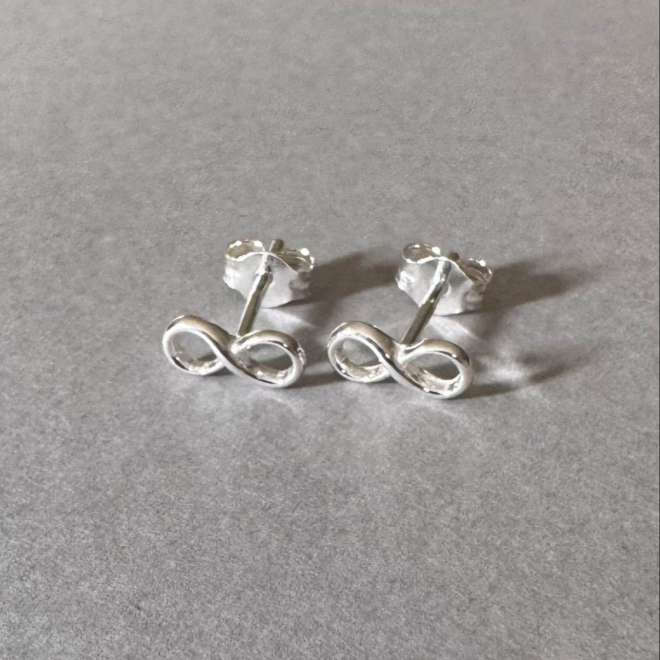 Infinity Earrings in sterling silver