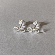 Infinity Earrings in sterling silver