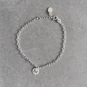 Initial Bracelet in sterling silver