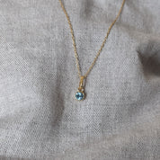 March Birthstone Necklace | Aquamarine