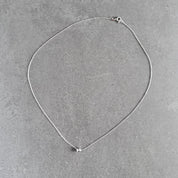 Mini glitter ball pendant necklace in sterling silver by By Wue