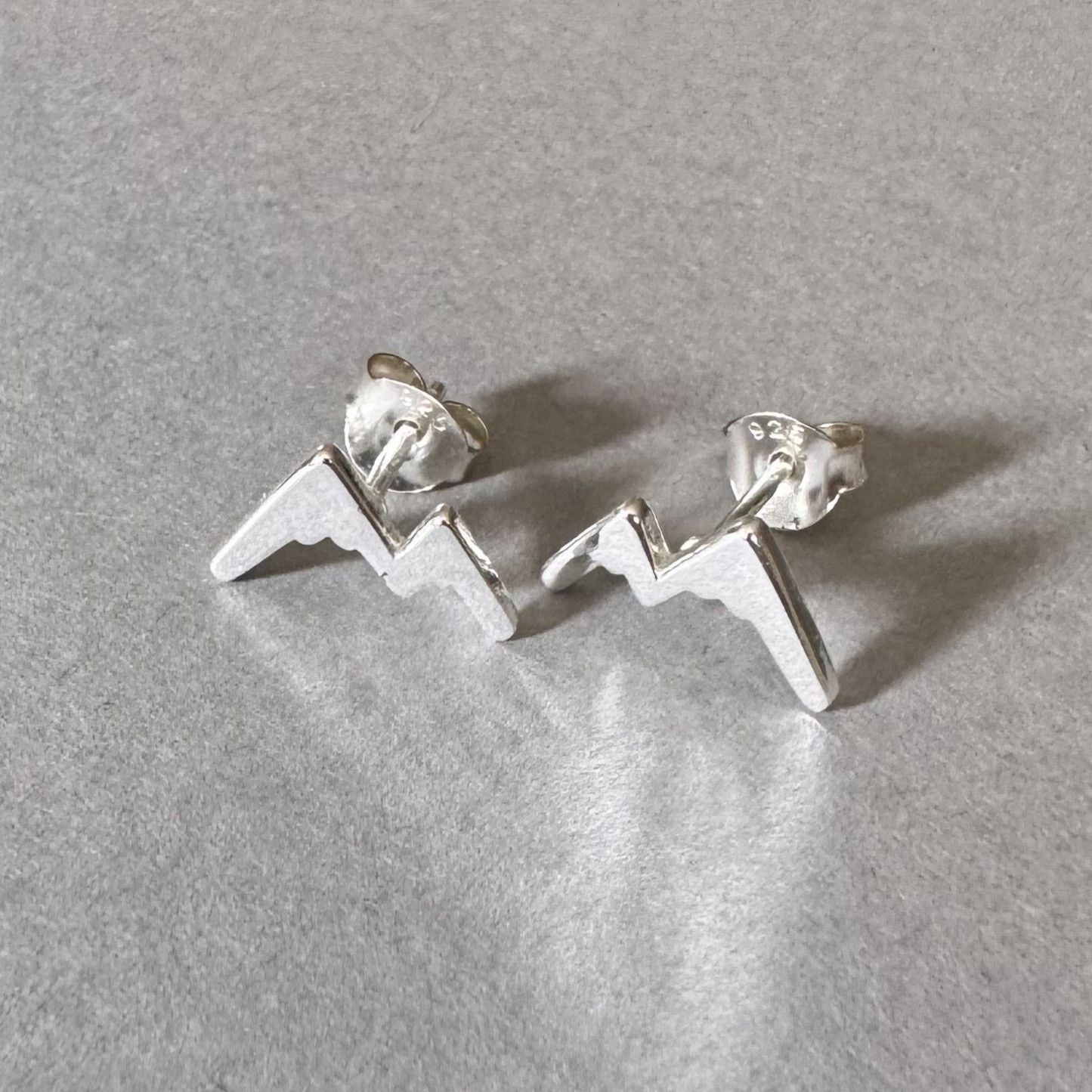 Mountain Earrings in sterling silver