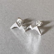 Mountain Earrings in sterling silver