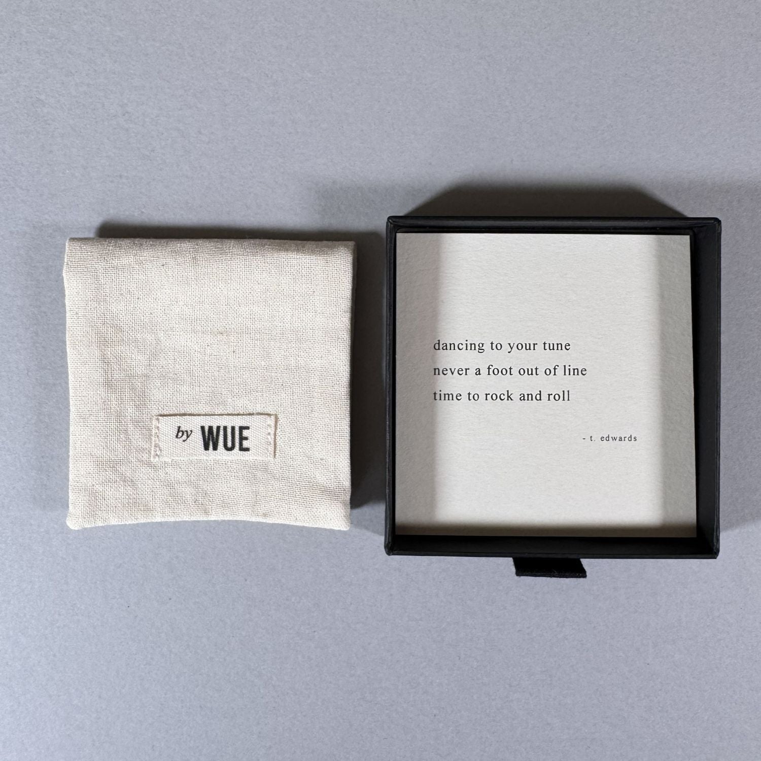 Music haiku poem card by By Wue