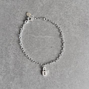 Padlock Bracelet in sterling silver