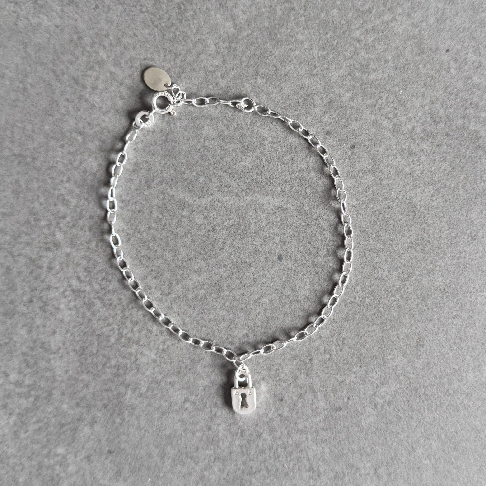 Padlock Bracelet in sterling silver
