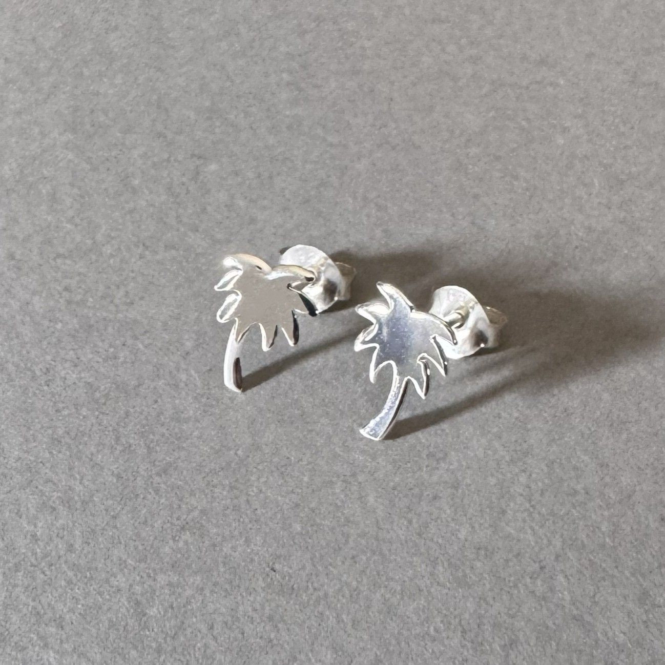 Palm Tree Earrings in sterling silver