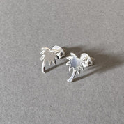 Palm Tree Earrings in sterling silver