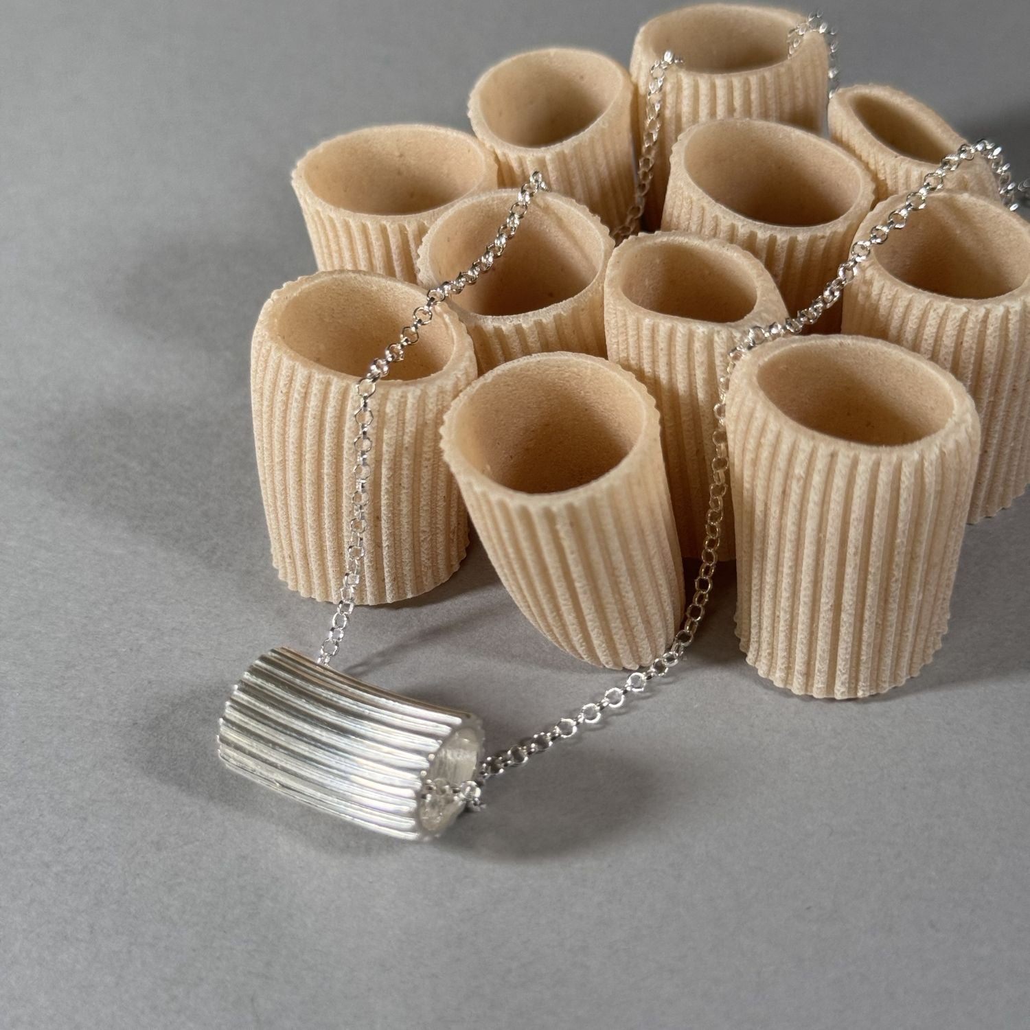 Pasta Necklace in sterling silver