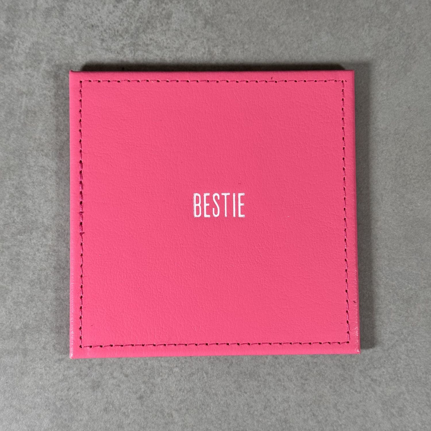 Personalised Coaster in leather