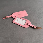 Anniversary Luggage Tags in leather