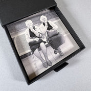 Your photo printed on a card, in the gift box