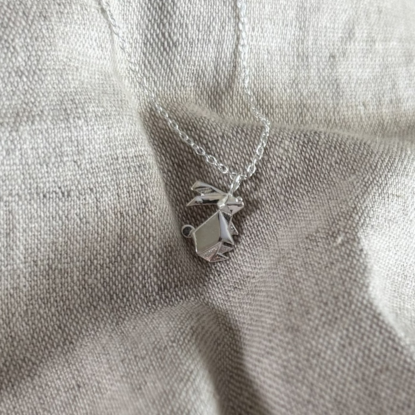 Origami Rabbit Necklace