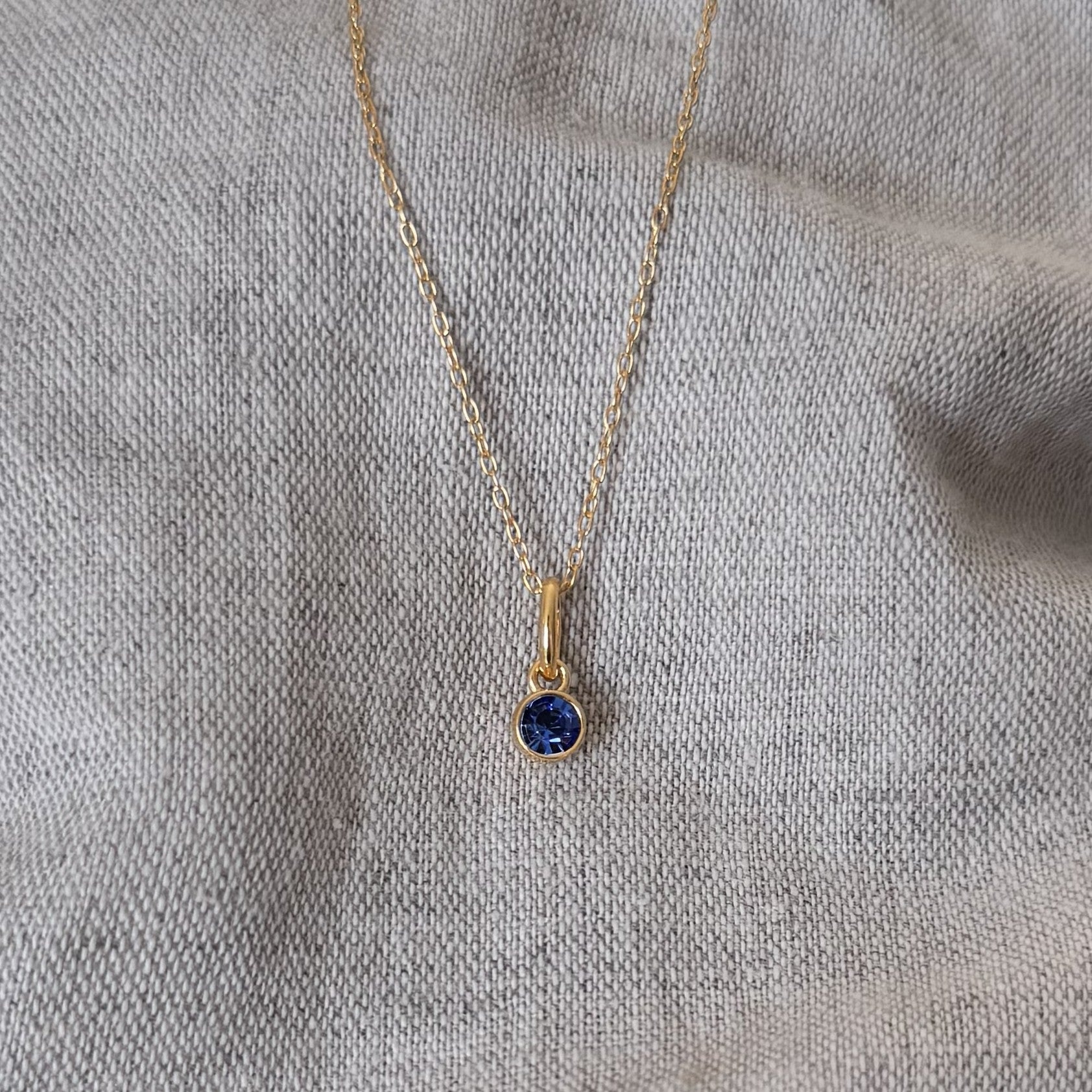 September Birthstone Necklace | Sapphire