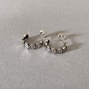 Smiley Earrings in sterling silver