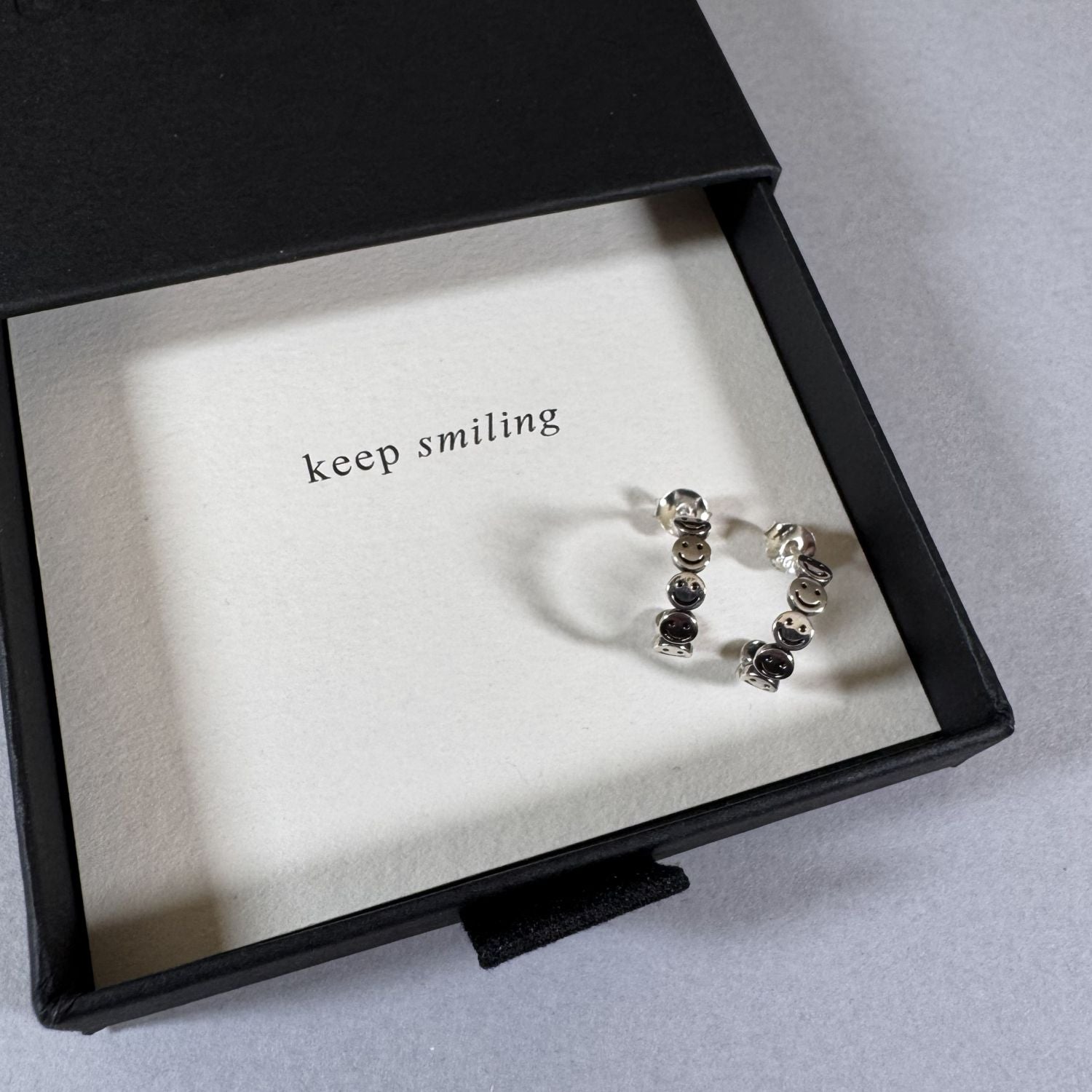 Smiley Earrings in a By Wue gift box